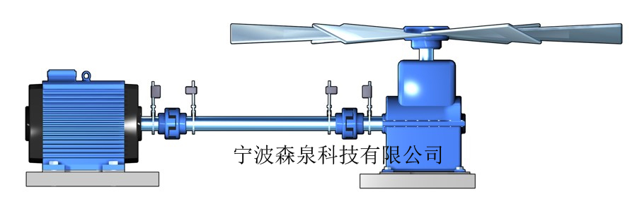 鋼鐵廠冷卻塔長軸對中方法
